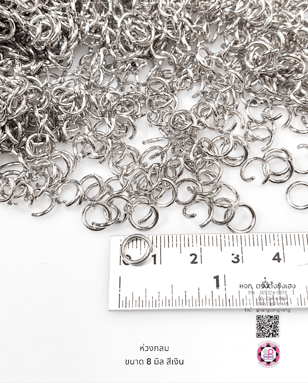 jumpring, conector ring for jewelry, stainless steel round connector, split ring