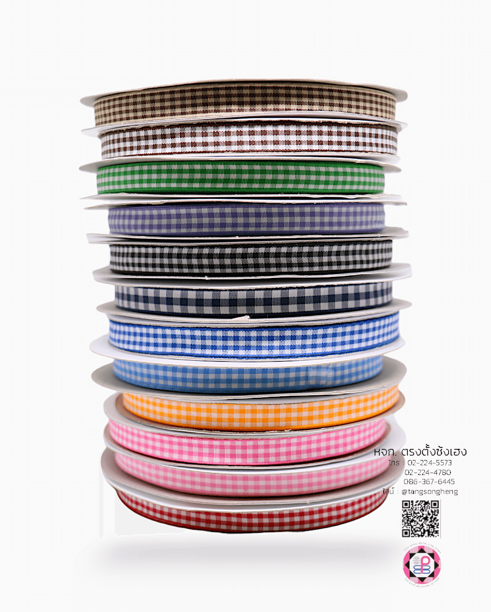 gingham ribbon, plaid pattern ribbon,checkered ribbon, scottish ribbon, bow, bouquet bow, wedding decoratin, gift wrap, fashion, bow tie, DIY accessories, decor, handmade, craft, hairbow, sewing, pack