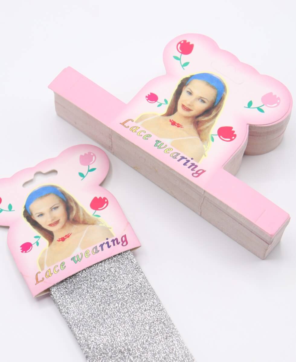 หัวกระดาษแพ็คผ้าคาดผม Lace Wearing สีชมพู แพ็ค 100 แผ่น#5