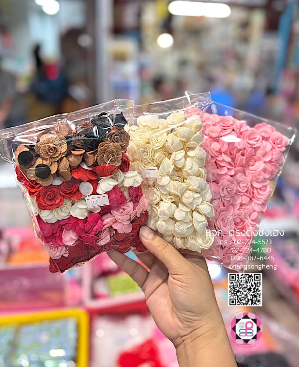 fabric flower, artificial material flower, DIY equipment, accessories material, decoration parts