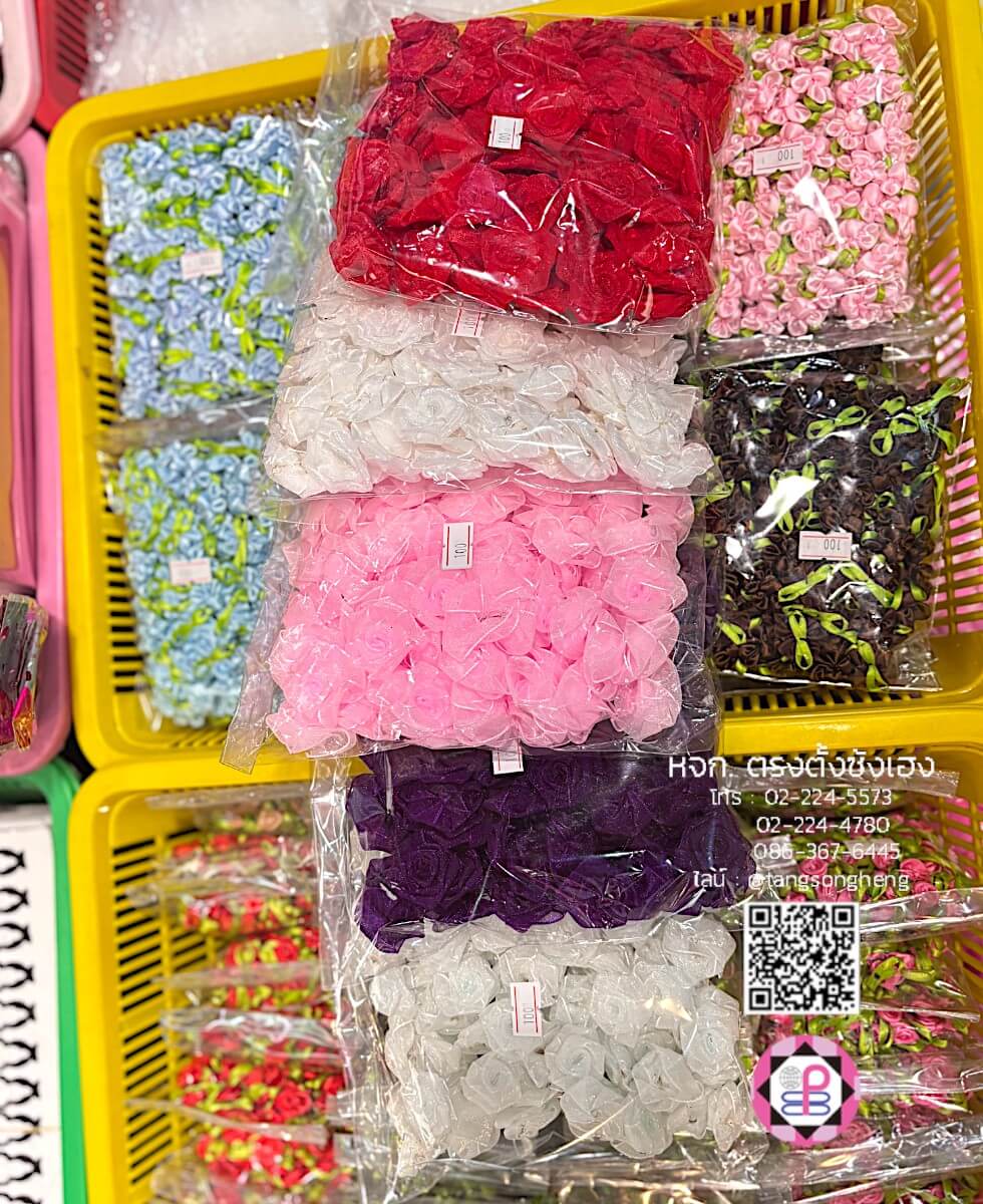 fabric flower, artificial material flower, DIY equipment, accessories material, decoration parts