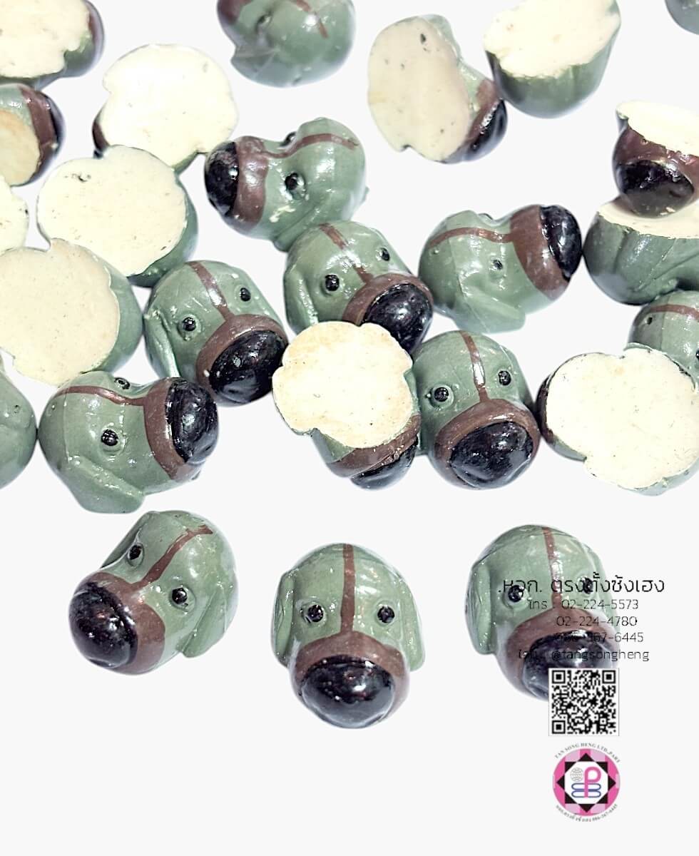 อะไหล่เรซิ่นมินิรูปหัวน้องหมา Blue Dog แพ็ค 100 ชิ้น
