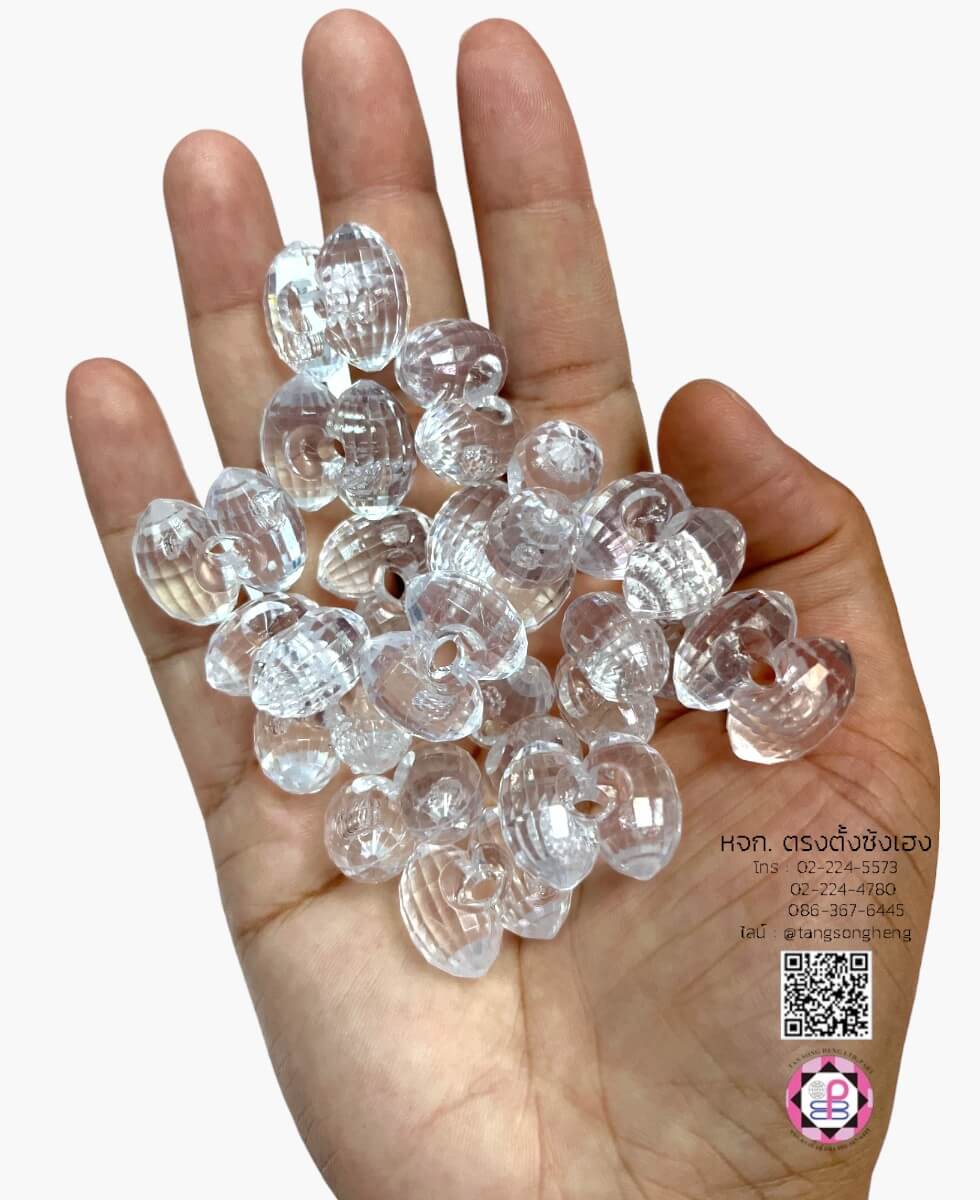 Crystal Clear Glass Twin Cabochons Transparent