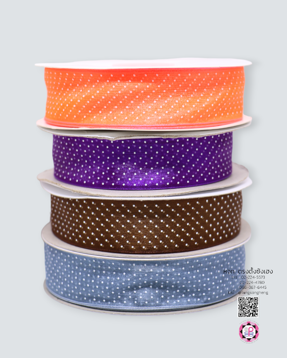 ริบบิ้นผ้าแก้ว, ริบบิ้นผ้าชีฟอง, ริบบิ้นผ้าเนื้อบาง, ริบบิ้นทำโบว์, ริบบิ้นผูกกล่องของขวัญ, ผูกช่อดอกไม้, ผูกกระเช้า, โบว์พยาบาล, โบว์นักเรียน, ริบบิ้นแต่งงาน