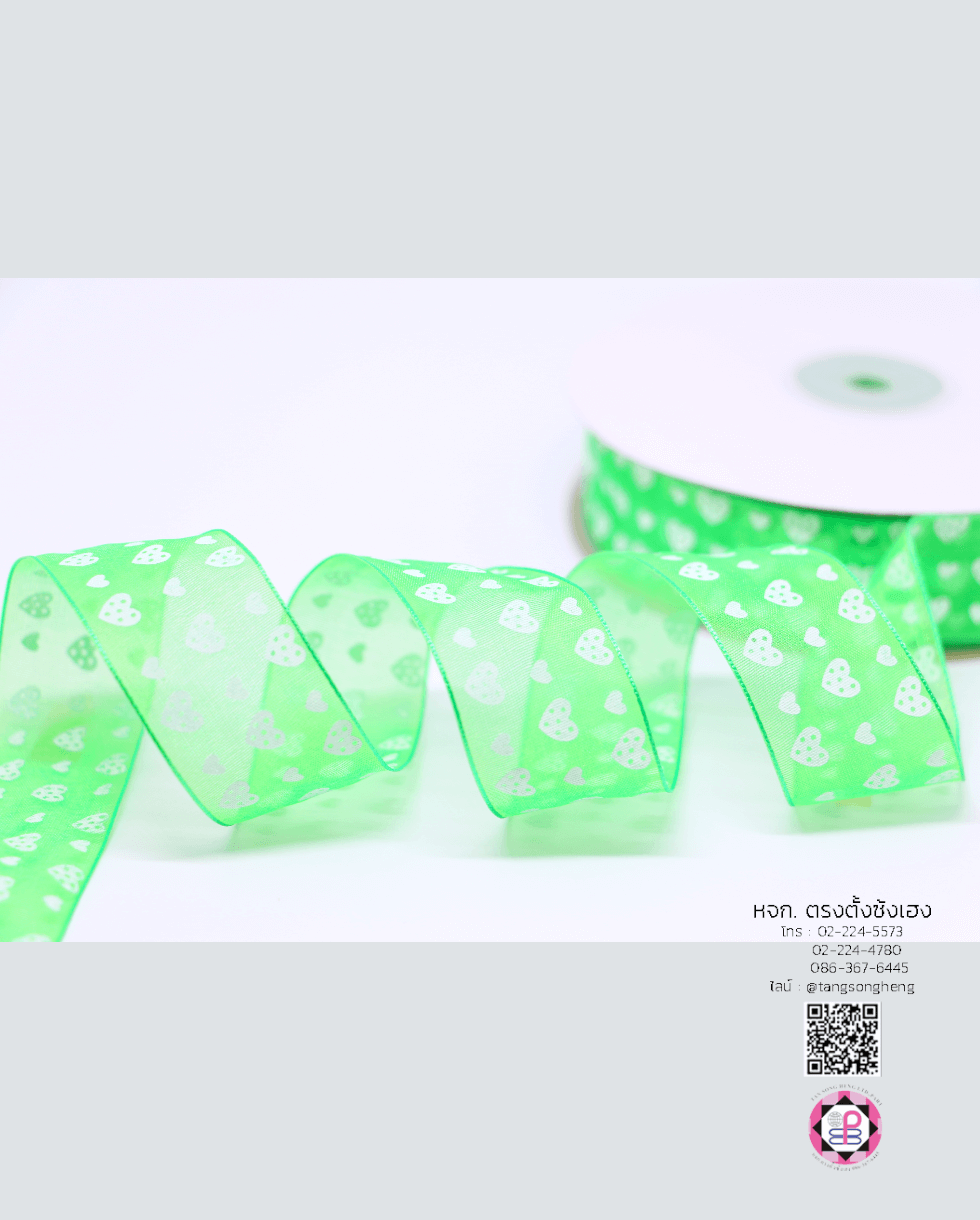 ริบบิ้นผ้าแก้ว, ริบบิ้นผ้าชีฟอง, ริบบิ้นผ้าเนื้อบาง, ริบบิ้นทำโบว์, ริบบิ้นผูกกล่องของขวัญ, ผูกช่อดอกไม้, ผูกกระเช้า, โบว์พยาบาล, โบว์นักเรียน, ริบบิ้นแต่งงาน