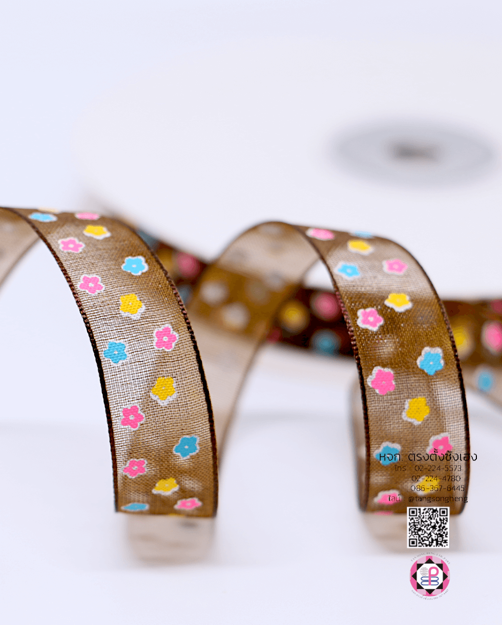 ริบบิ้นผ้าแก้ว, ริบบิ้นผ้าชีฟอง, ริบบิ้นผ้าเนื้อบาง, ริบบิ้นทำโบว์, ริบบิ้นผูกกล่องของขวัญ, ผูกช่อดอกไม้, ผูกกระเช้า, โบว์พยาบาล, โบว์นักเรียน, ริบบิ้นแต่งงาน