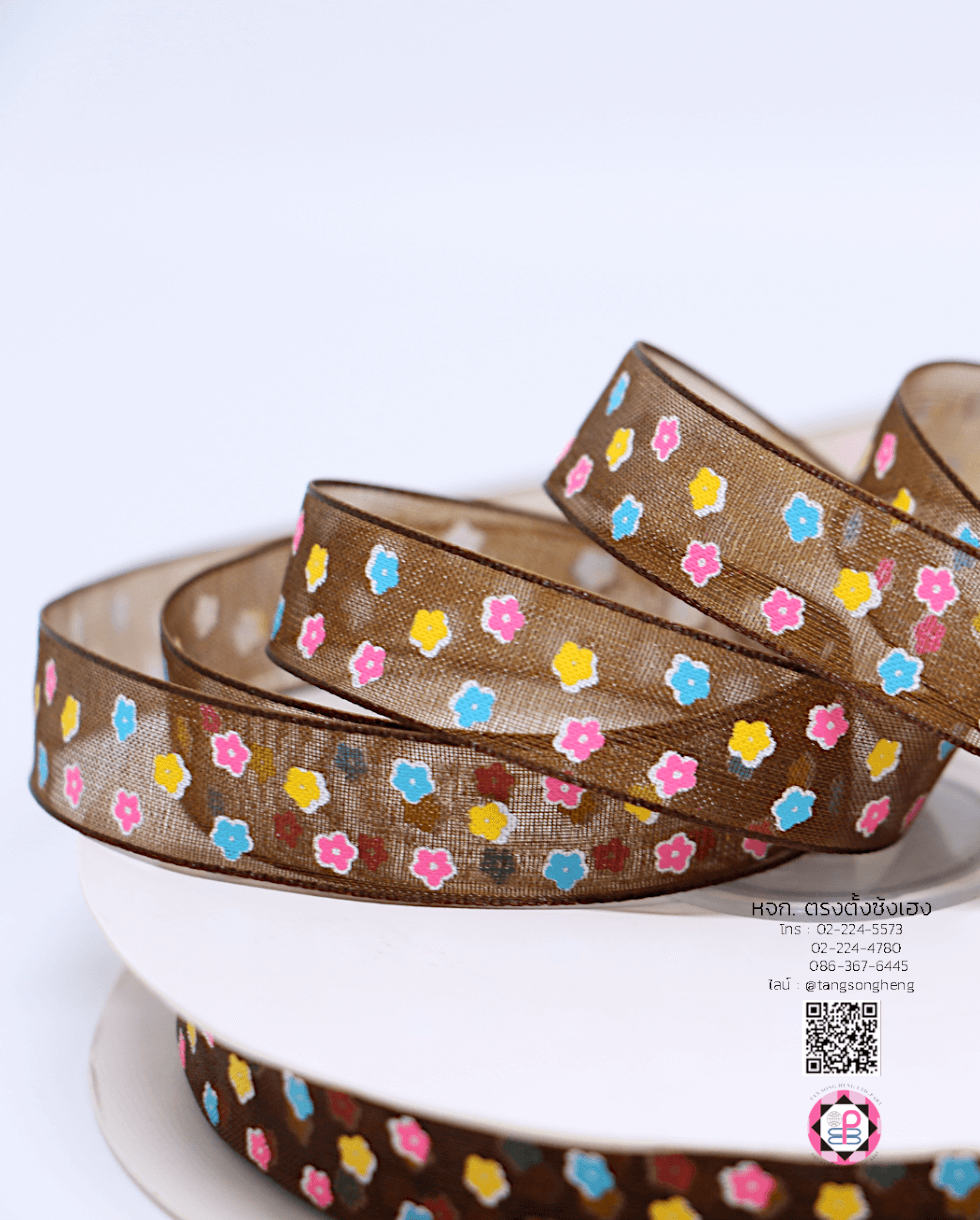 ริบบิ้นผ้าแก้ว, ริบบิ้นผ้าชีฟอง, ริบบิ้นผ้าเนื้อบาง, ริบบิ้นทำโบว์, ริบบิ้นผูกกล่องของขวัญ, ผูกช่อดอกไม้, ผูกกระเช้า, โบว์พยาบาล, โบว์นักเรียน, ริบบิ้นแต่งงาน