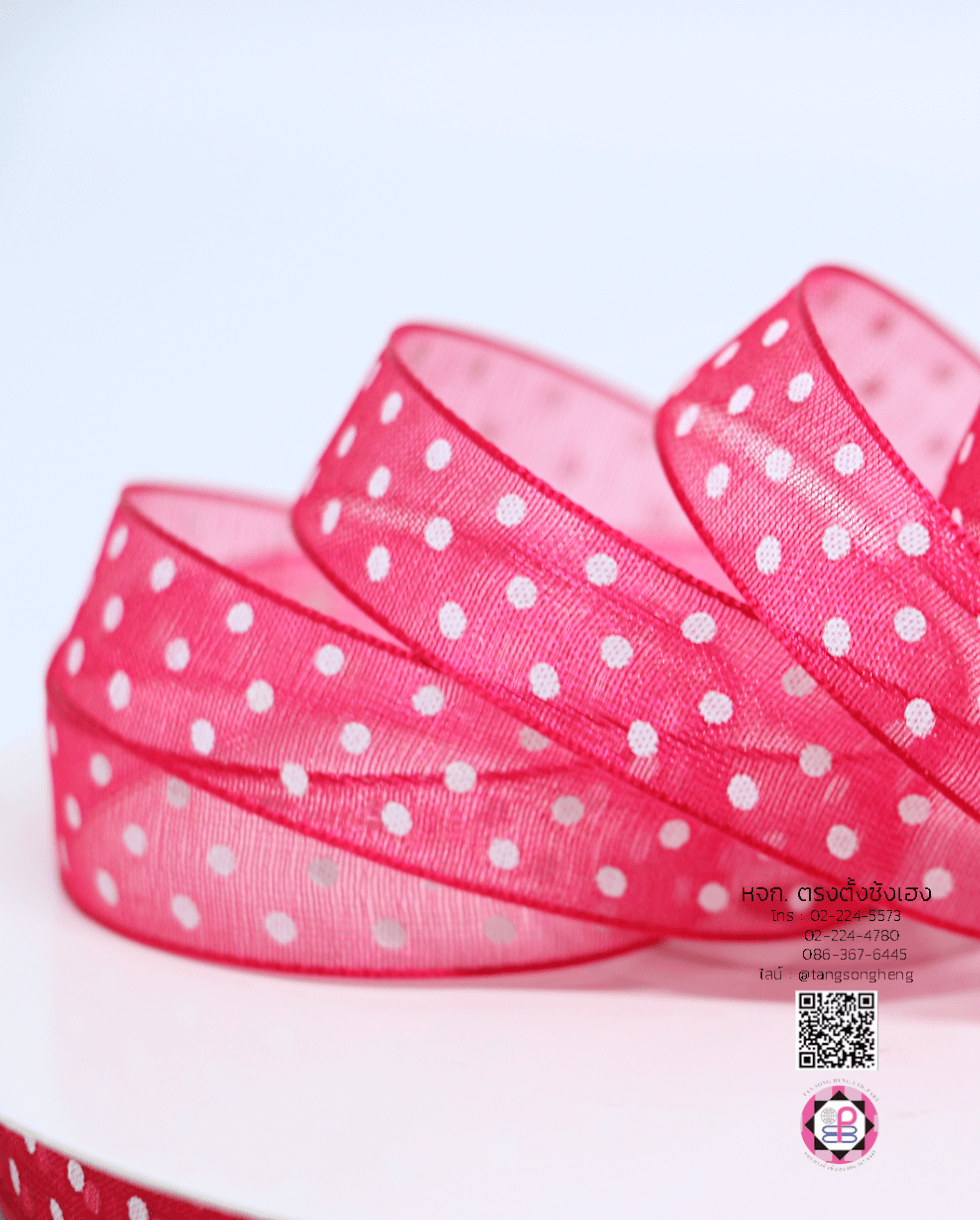 ริบบิ้นผ้าแก้ว, ริบบิ้นผ้าชีฟอง, ริบบิ้นผ้าเนื้อบาง, ริบบิ้นทำโบว์, ริบบิ้นผูกกล่องของขวัญ, ผูกช่อดอกไม้, ผูกกระเช้า, โบว์พยาบาล, โบว์นักเรียน, ริบบิ้นแต่งงาน