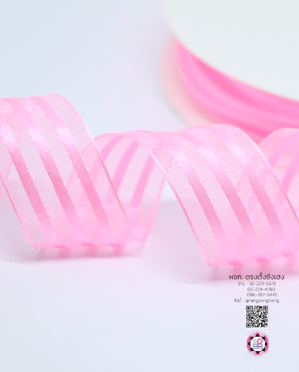 ริบบิ้นผ้าแก้ว, ริบบิ้นผ้าชีฟอง, ริบบิ้นผ้าเนื้อบาง, ริบบิ้นทำโบว์, ริบบิ้นผูกกล่องของขวัญ, ผูกช่อดอกไม้, ผูกกระเช้า, โบว์พยาบาล, โบว์นักเรียน, ริบบิ้นแต่งงาน