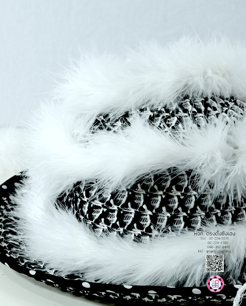 ขนมิ้งไม่มีดิ้น สีขาว